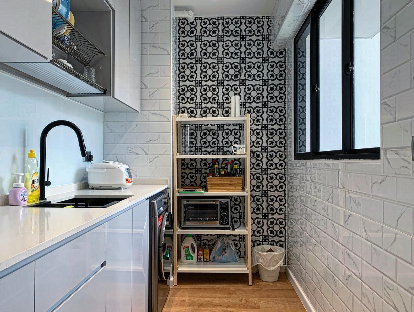 Compact resale flat kitchen