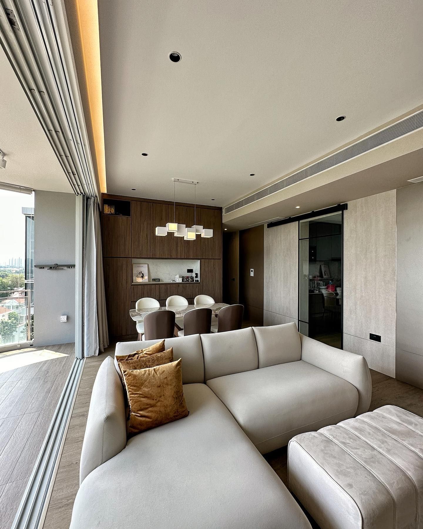 Light, warm living room