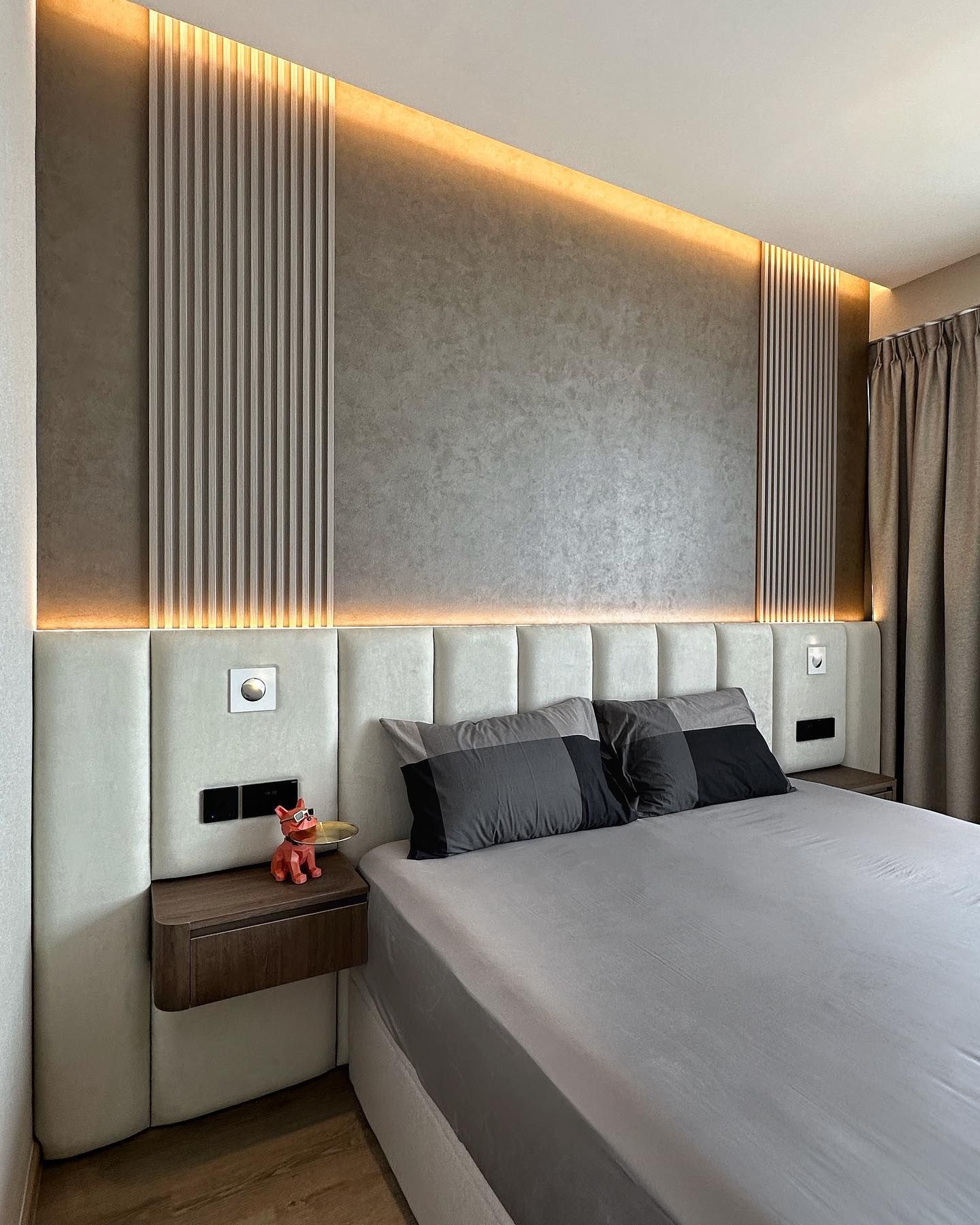 Light, warm bedroom